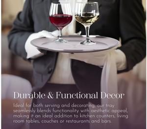 ถาดเสิร์ฟโลหะทันสมัยสำหรับขนมและของหวาน ออกแบบมาเพื่อการใช้งานในครัวที่ใช้งานได้จริงและเพิ่มความสวยงามให้กับทุกมื้ออาหาร - Product Image 2