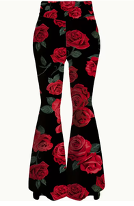 Hardhoodi Interination Women's Sporty High Waist <b>Flare</b> <b>Leggings</b> Elastic Waist Full-Length Yoga Workout Trousers Pockets Four - Product Image 5