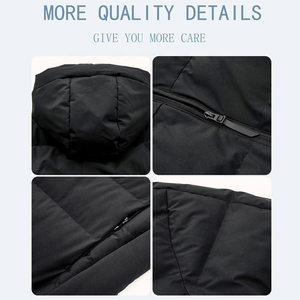 2026 Custom High Quality Reversible Customized Colors Hooded Heart Shape High Street Men <b>Waterproof</b> <b>Warm</b> Winter Oversized Plus - Product Image 4
