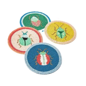 Classic Luxury Glass Bead <b>Cup</b> Coasters Waterproof Kitchen Decor Table Accessory <b>Mats</b> & Pads - Product Image 2