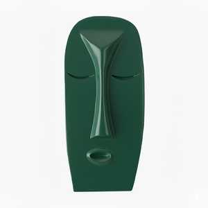 งานศิลปะเซรามิกนามธรรมรูปหน้าคนหลากสีสัน ทำมือสไตล์วาบิซาบิ สำหรับแขวนผนัง ปรับแต่งสีได้ เหมาะสำหรับตกแต่งห้องนั่งเล่นและห้องนอน - Product Image 3