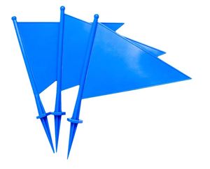 Drapeaux de marquage de terrain de cricket en plastique, codés par couleur, pour l'entraînement sportif - Product Image 2