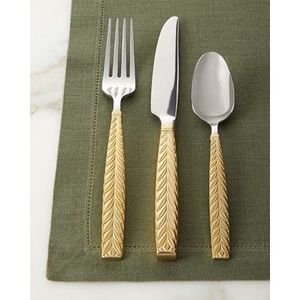 Ensemble de couverts classiques en acier inoxydable, finition miroir élégante, compatible lave-vaisselle, léger, pour la maison, la cuisine, les hôtels et les tables à manger - Product Image 4
