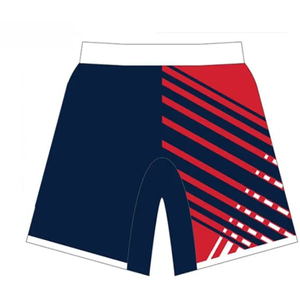 Shorts décontractés pour hommes, couleur marine unie, taille mi-haute élastique, en tissu tissé, coupe courte, style uni teint - Product Image 3