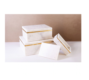 Caja de Mármol Negra y Blanca de Alta Calidad con Tapa, Caja de Regalo para Joyería, Estuche de Almacenamiento Elegante para Aretes y Anillos a Precios Bajos - Product Image 4