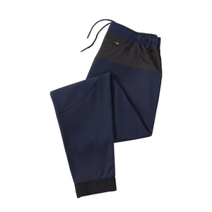 2026 Spring Autumn Thin Velvet Mid-Waist Sports Trousers Men's <b>Elastic</b> <b>Lace</b> up Sports Pants Running Sports Racing Warm Jogger - Product Image 1