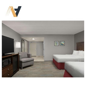 Hampton Inn Inn by Hilton แบรนด์มาตรฐานห้องพักโรงแรมเฟอร์นิเจอร์ไม้เนื้อแข็งกรอบเวียดนาม - Product Image 1