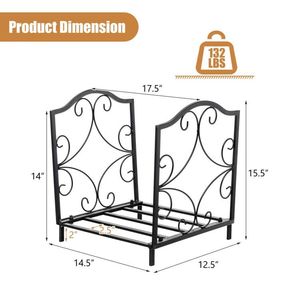 Porta Legna in Acciaio Resistente, Accessorio Premium per Caminetti - Product Image 6