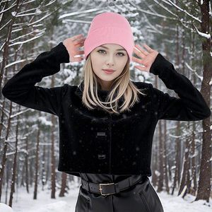 Gorro de Punto de Invierno al por Mayor, Gorro con Logo Personalizado, Gorro Cálido con Puño, Gorro Unisex de Punto Acanalado, Gorro de Invierno con Bordado Personalizado - Product Image 5