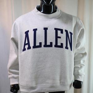 เสื้อสเวตเชิ้ต ALLEN คอเต่า 450 GSM ปักชื่อตามสั่ง ทรงโอเวอร์ไซส์ ทรงบ็อกซี่ ผ้าฝ้ายฟลีซเฟรนช์เทอร์รี่ 100% - Product Image 6