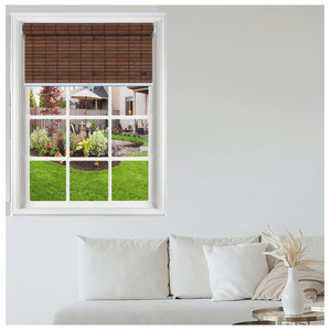 Persiana Enrollable de Bambú Decorativa con Filtro de Luz, Diseño Natural Sencillo, Inalámbrica, Integrada, para Ventanas Francesas, Ecológica - Product Image 3