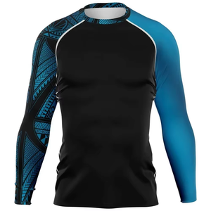 Produit phare - Meilleures ventes : Rashguards pour hommes à logo personnalisé - Vêtements d'entraînement pour arts martiaux à séchage rapide et manches longues - Product Image 6