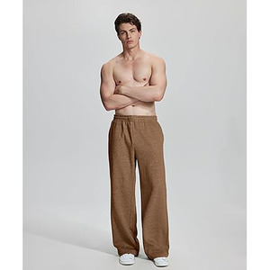 Men Regular Straight Fit Summer Vintage Casual Jogger Sweatpants Adjustable Waist 100% Cotton Eco-Friendly Anti-Wrinkle Quick - Product Image 2