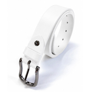 Ceinture à broche en cuir véritable, douce, 110 cm, look sophistiqué, design féminin, classique, durable, élégante, complémentaire - Product Image 3