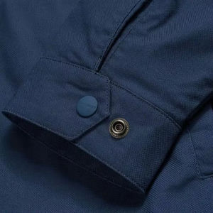 Wholesale Women's Navy Blue <b>Coach</b> Jacket With White C Logo Turn-down Collar Regular Fit Preppy Style Training Jacket Unisex - Product Image 3