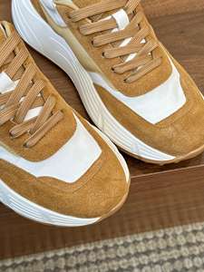 Zapatos de Diseño de Lujo con Logotipo Triangular Personalizado, con Plataforma, Suela Gruesa de Tela, Estilo Casual para Caminar con Cordones para Hombre y Mujer - Product Image 2