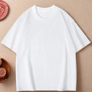 Camiseta CVC de Manga Corta para Hombre, 180g, Color Sólido, con Logotipo Bordado Personalizado, Precio de Fábrica China Bangladesh, OEM - Product Image 4