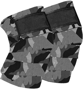 ที่รัดเข่าสำหรับฟิตเนสยกน้ำหนักผ้าพันเข่าสีพื้นระบายอากาศได้ดี - Product Image 4