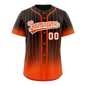 Camiseta de béisbol de manga corta con diseño personalizado en colores degradados, de moda, para hombre, sublimación, 100% poliéster. - Product Image 1