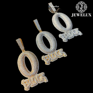 Breloques Hip Hop en Argent 925 Plaqué Or Glacé Jewelux à Forte Demande, Certifiées IGI, Bijoux Unisexe, Vente en Gros, Meilleur Prix Inde - Product Image 1
