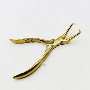 Stainless Steel Micro <b>Beads</b> Opener Plier Gold Plasma Hair Weaving Chinese Hair <b>Extension</b> Tools Custom Logo <b>Beads</b> Removal Pliers - Product Image 1