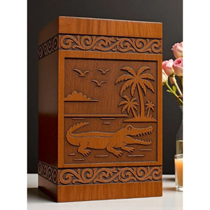 Unique Pyramid Wooden Urn for Ashes Wooden Urn Set for Family Memorial Keepsakes urn by AYAANS - Product Image 1
