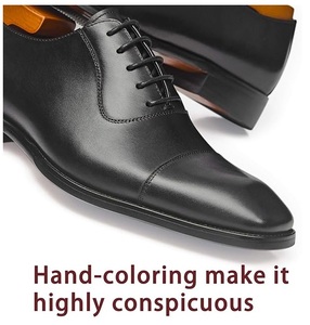 Zapatos de Vestir de Cuero Teñido en Negro Transpirables de Última Moda 2026 para Hombre, Oxfords con Cordones, Zapatos Negros de Cuero Casuales para Caminar - Product Image 4