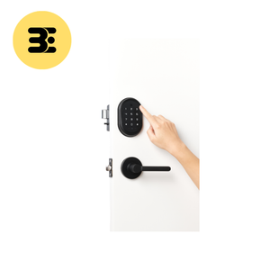 Cerradura de puerta inteligente electrónica sin llave de aleación de zinc negra con Wi-Fi - Product Image 1