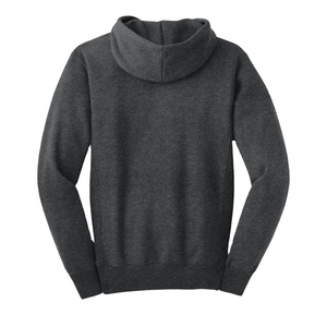 Sweat à capuche 100 % coton pour homme, broderie motif 3D, collection hiver la plus vendue, directement du fabricant, délavage à la pierre, teinture unie, fermeture éclair - Product Image 3