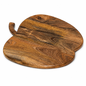Planche à servir ronde en bois faite à la main et planche à fromage |   Plateau de charcuterie |   Plateau de cuisine rustique - Écologique, durable, épaisseur 1,5 cm - Product Image 4