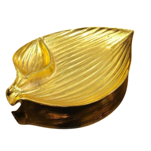 Bandeja de Servicio para Aperitivos y Postres de Diseño Admirable, Bandeja de Metal Plateado de Primera Calidad con Acento de Libélula para Suministros de Hotel - Product Image 4