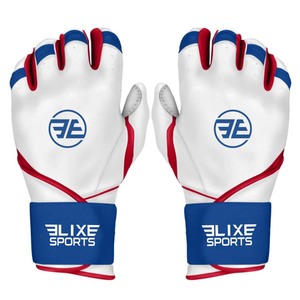 Gants de baseball/battage en cuir de chèvre de qualité professionnelle ELIXE SPORTS, logo personnalisé, fermeture auto-agrippante, gants durables - Product Image 3