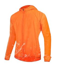 Cortavientos de lona impermeable para hombre y mujer, chaqueta de lluvia para acampar con capucha de piel de secado rápido para protección solar para pesca y caza - Product Image 1