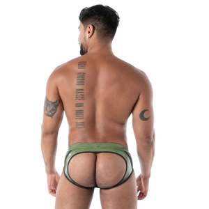 Short en latex noir sans basques, effet seconde peau, pour homme, style fetish, extensible, sexy, dos ouvert, pour la Saint-Valentin et Noël - Product Image 4