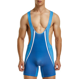 New Arrival Spandex Polyester Wrestling Wear Men Wrestling Singlet Quick Dry Customized Singlet - Product Image 1
