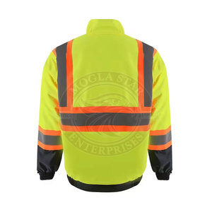 Chaqueta de Seguridad de Microfibra Antibacteriana de Alta Visibilidad Premium para Hombre, Ropa de Trabajo para Exteriores, Uso en Construcción - Product Image 2