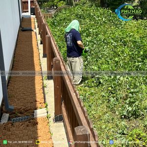 Competitive price coir <b>mat</b> hand woven 35mm thickness non slip outdoor garden pathway liners made of natural coco fiber <b>roll</b> - Product Image 2