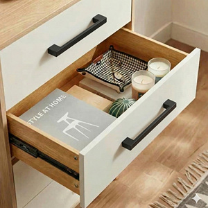 Tirador Cuadrado Moderno Popular de Aleación de Zinc Negro Mate para Gabinetes de Cocina, Armarios, Baños y Mesitas de Noche - Product Image 5
