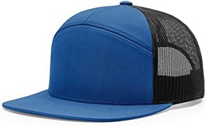 High Quality Custom 7 Panels <b>Plain</b> Flat Brim Sport <b>Caps</b> <b>Baseball</b> <b>Cap</b> - Product Image 5