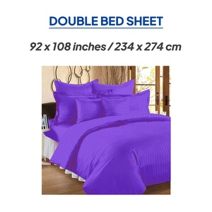 Bedsheet Cotton <b>Striped</b> 400 TC Lightweight <b>Striped</b> <b>Bed</b> <b>Sheet</b> - Product Image 5