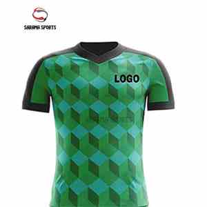 Camiseta de Entrenamiento de Fútbol de Manga Corta de Poliéster Ecológico OEM, Corte Automatizado para Uniforme de Fútbol, 100% Poliéster - Product Image 4