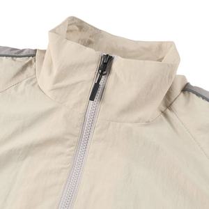 Chaqueta cortavientos con cremallera transpirable personalizada de alta calidad para hombre, chaqueta cortavientos de nailon de poliéster de talla grande 100% - Product Image 5