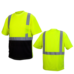 Uniformes de Trabajo de Poliéster de Alta Visibilidad Clase 2 al por Mayor, Ropa de Seguridad Reflectante Económica al por Mayor, Camiseta Polo Personalizada con Certificación CE - Product Image 3
