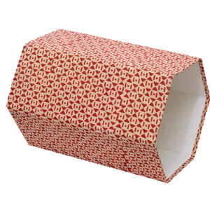 Corbeille à déchets en tissu faite à la main, imprimée au bloc, pour chambre et salon. - Product Image 1