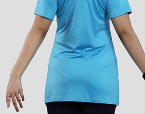 Modest Women Custom Muslim Fitness Gym Wear Modest T Shirts Long Loose Workout Activewear <b>Tops</b> Sportswear Workout Breathable - Product Image 3