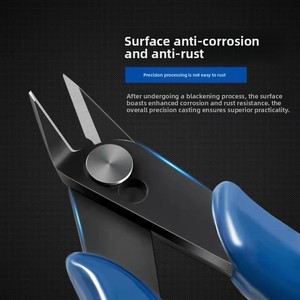 Alicates de punta plana de precisión de 8 pulgadas para bricolaje, con mandíbula lisa y cabeza extendida, diseño de pico de pato, herramientas manuales para doblar, sujetar y trabajar con joyería y acero. - Product Image 4