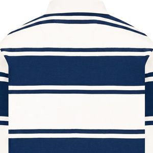 Wholesale Men's Long Sleeve Striped Polo Shirt <b>Classic</b> Collared Casual Fashion Sportswear Custom Logo Private Label - Product Image 4