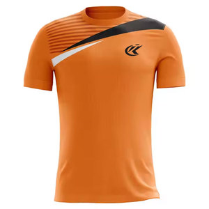 Camiseta de Fútbol de Verano de Manga Corta, Cómoda y Transpirable para Hombre, de Secado Rápido, 100% Poliéster, con Nombre de Equipo Personalizado, Sin Costuras - Product Image 1