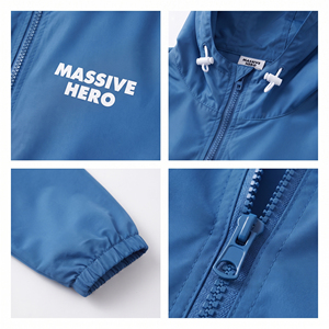 Lighweigth Quick Dry Windbreaker Hooded <b>Jacket</b> Front Custom Logo Waterproof Zipper Hoodie Breathable Eco-Friendly Nylon <b>Jacket</b> - Product Image 6