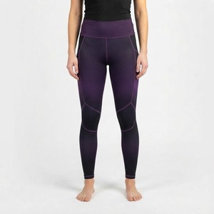 Leggings de compression stretch pour femmes, sublimation, noir et rose, blocs de couleur, pour MMA - Product Image 5